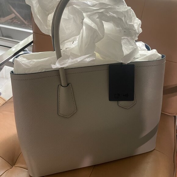 Prada medium Saffiano Double tote bag - Picture 3 of 4